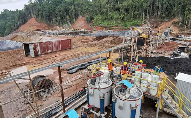 鑫海矿装承接的印度尼西亚700tpd金矿项目