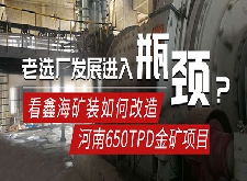 鑫海矿装改造河南650TPD金矿选矿项目