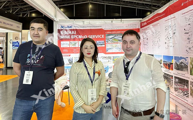 鑫海鑫海矿装参加阿联酋迪拜国际矿业展览会展位现场