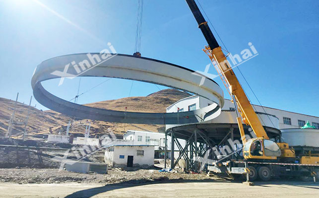 浓缩机安装现场 浓缩机安装现场